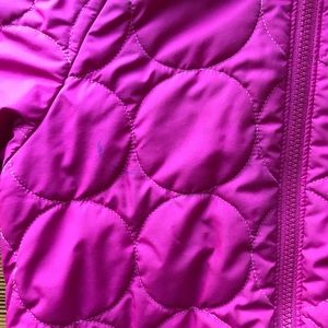 Baby reversible puff-ball jacket